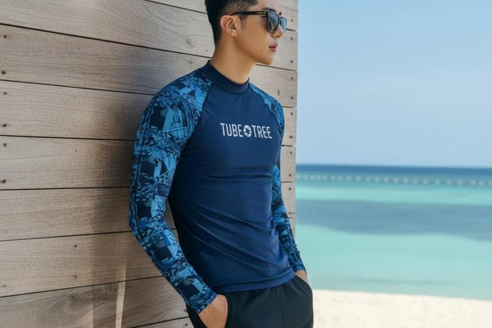&Aacute;o bơi rash guard cho nam.